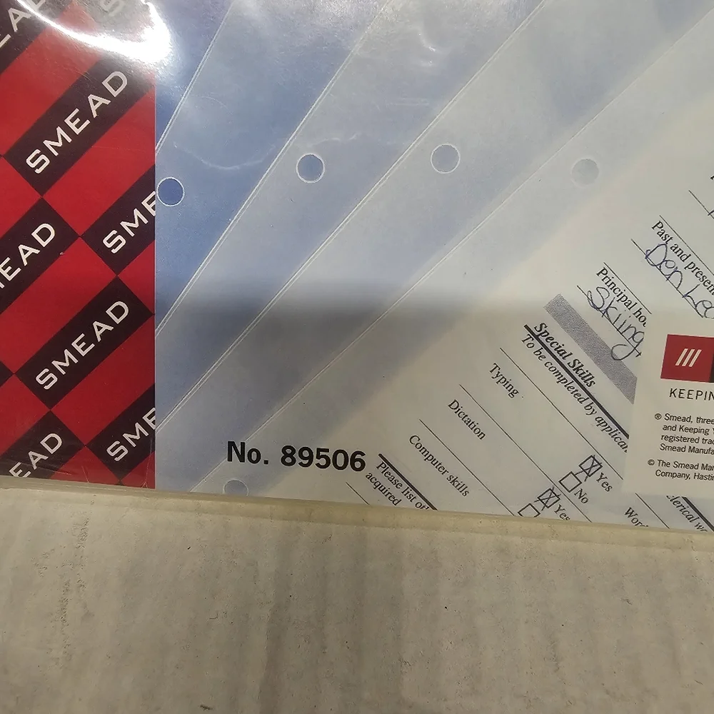 Smead Indura Slash Jackets - Clear (5 Pack)